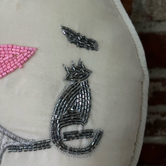 Rachel Zoe, witches pillow, so adorable beaded, and velvet new with tags - Picture 3 of 10